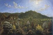 John glover a view of the artist s house and garden in mills plains,van diemen s land oil painting on canvas